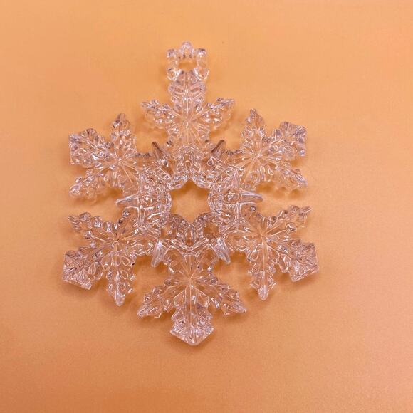 Waterford Marquis Crystal Snowflake Ornament Set of 3 No Box - Picture 5 of 5
